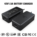 Free Sample Automatic 72W 42V 1.5A battery charger in stock portable Li-ion battery charger